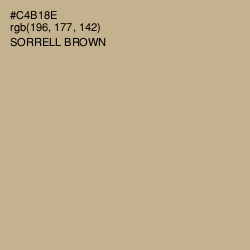 #C4B18E - Sorrell Brown Color Image